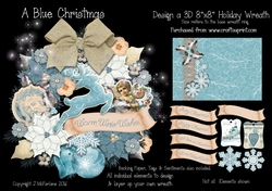 A Blue Christmas Design-a-Wreath Decoration