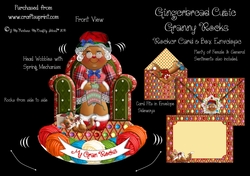 Gingerbread Cuties Granny Rocks - Rocker Card & Envelope Kit