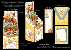 Gingerbread Cuties Pop-up Box Card #2
