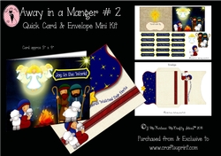 Away in a Manger  #2 Quick Card & Envelope Mini Kit