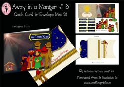 Away in a Manger #3 Quick Card & Envelope Mini Kit