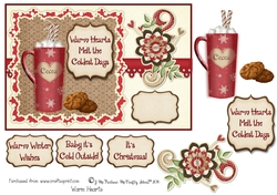 Warm Hearts A5 Card Front