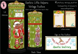 Santas Little Helpers. 3d Vintage Postbox