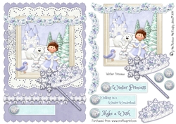 Winter Princess A5 Card Front