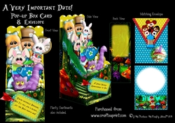 A Very Important Date - Pop Up Box Card and Envelope Kit