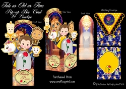 Tale as Old as Time Popup Box Card & Envelope