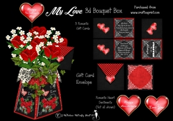 My Love 3d Bouquet Box Kit