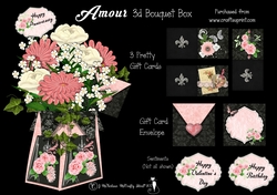 Amour 3d Bouquet Box Kit