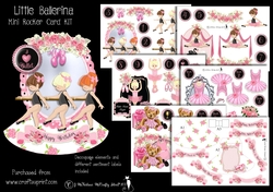 Little Ballerina Mini Rocker Card Kit