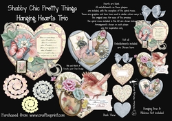 Pretty Things Hanging Hearts Trio