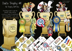 Dads Trophy #1 - 3D Trophy Gift Box