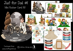Just for Dad #1 Mini Rocker Card Kit.