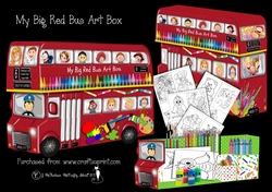 My Big Red Bus Art box Kit