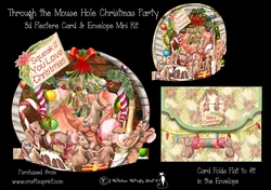 Through the Mouse Hole Christmas Party Flectere Card Mini Kit
