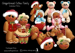 Ginger Cuties Family Clipart PNGs