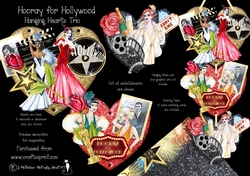 Hooray for Hollywood Hanging Hearts Trio