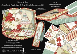 Peace & Joy - Open Book Easel Card & Box Kit.