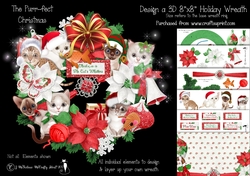 The Purr-fect Christmas Design a Wreath Decoration