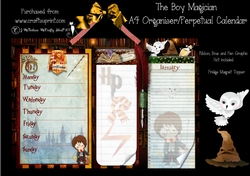 The Boy Magician A4 Organiser/Perpetual Calender