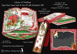 Colours of Christmas - Open Book Easel Card & Box Kit