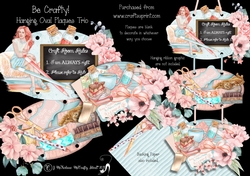 Be Crafty! Hanging Oval Plaques Trio
