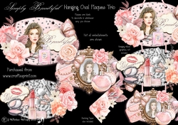 Simply Beautiful Hanging Oval Plaques Trio