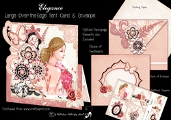 Elegance Over the Edge Tent Card & Envelope (Large)