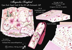 Magnolia Songbird - Open Book Easel Card & Box Kit.