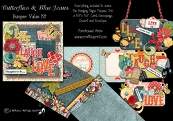 Butterflies and Blue Jeans Bumper Value Kit