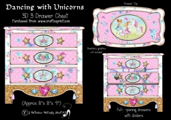 Dancing with Unicorns - 3D Drawers