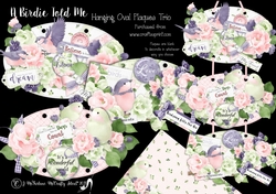 A Birdie Told Me Hanging Oval Plaques Trio
