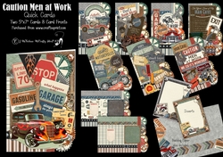 Caution Men at Work Quick Cards