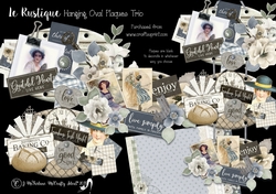 Le Rustique Hanging Oval Plaques Trio