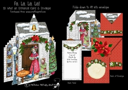 Fa,La,La,La What an Entrance! Card and Envelope Kit.