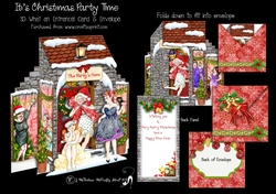 Its Christmas Party Time What an Entrance! Card and Envelope Kit.
