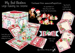 My First Christmas Exploding Box Surprise Kit.