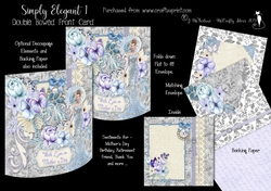Simply Elegant 1 Double Bowed Front Card Kit