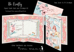 Be Crafty Pop Out Book Card and Envelope Kit.