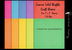 Brights 8x8 Canvas Solids Papers 200Dpi