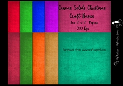 Christmas 8x8 Canvas Solids Papers 200Dpi