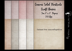 Neutrals 8x8 Canvas Solids Papers 200Dpi