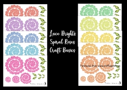 Brights-Lace Spiral Roses