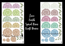 Earth-Lace Spiral Roses