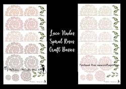 Nudes-Lace Spiral Roses