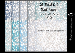 Cool 8x8 3D Floral Papers 200Dpi