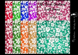 Christmas 8x8 3D Floral Papers 200Dpi