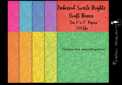 Brights 8x8 Embossed Swirls 200Dpi