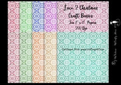 Christmas 8x8 Lace 2 Papers 200Dpi