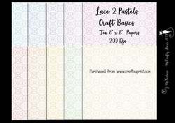 Pastels 8x8 Lace 2 Papers 200Dpi