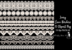Ivory Lace Borders 10 Png-200Dpi